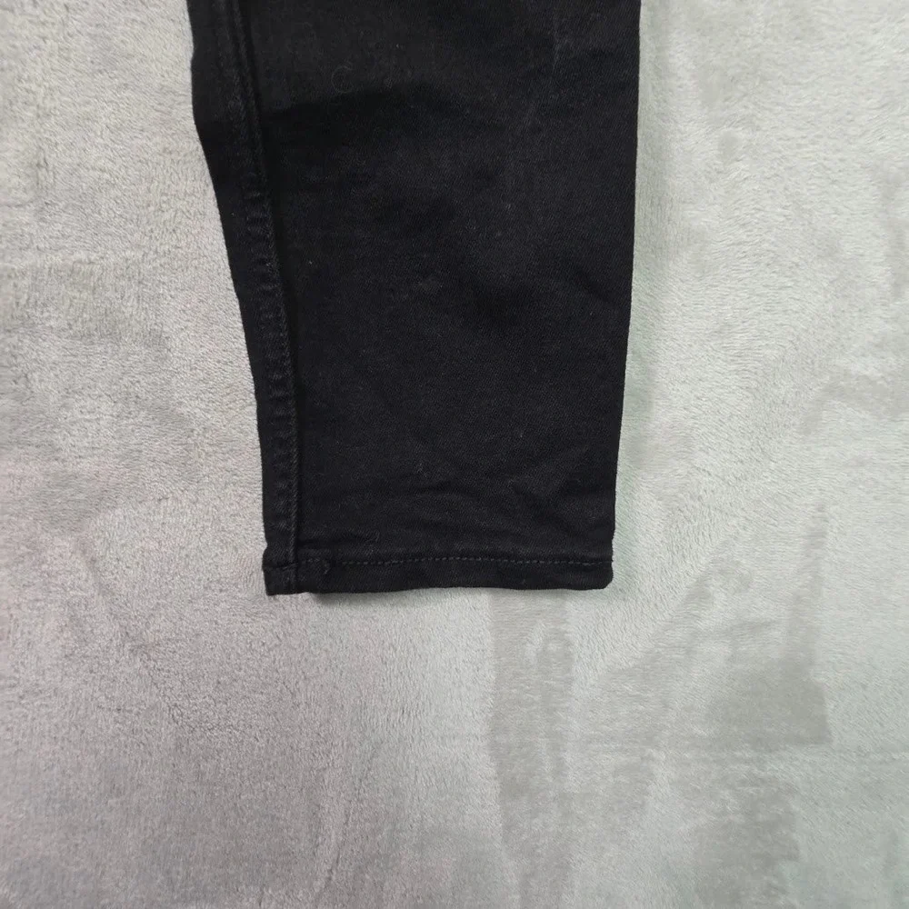 Old Navy Rockstar Super Skinny Jeans Black Mid-Rise Stretch Denim Womens 8